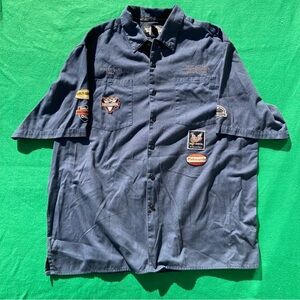 Harley Davidson button up work shirt bike week mens xxl